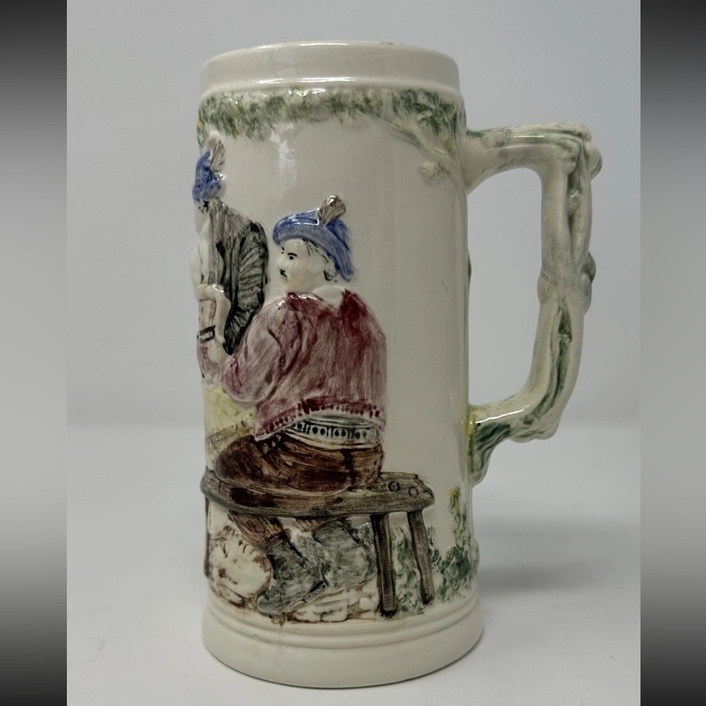 Vintage Hand Painted Beer Stein 1965